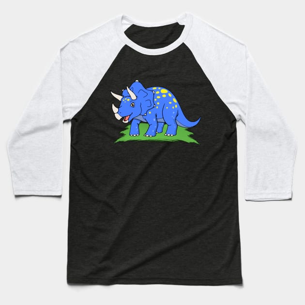 Triceratops Baseball T-Shirt by Rikudou